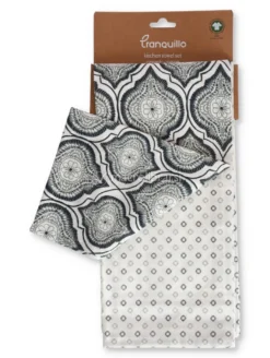 Set di 2 Strofinacci da Cucina in Cotone Bio - Oriental