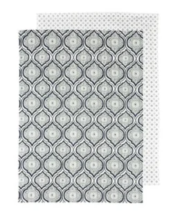 Set di 2 Strofinacci da Cucina in Cotone Bio - Oriental