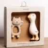 Set in Gomma Naturale Gatto e Papera
