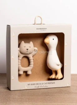 Set in Gomma Naturale Gatto e Papera
