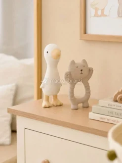 Set in Gomma Naturale Gatto e Papera