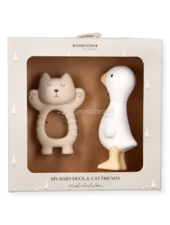 Set in Gomma Naturale Gatto e Papera