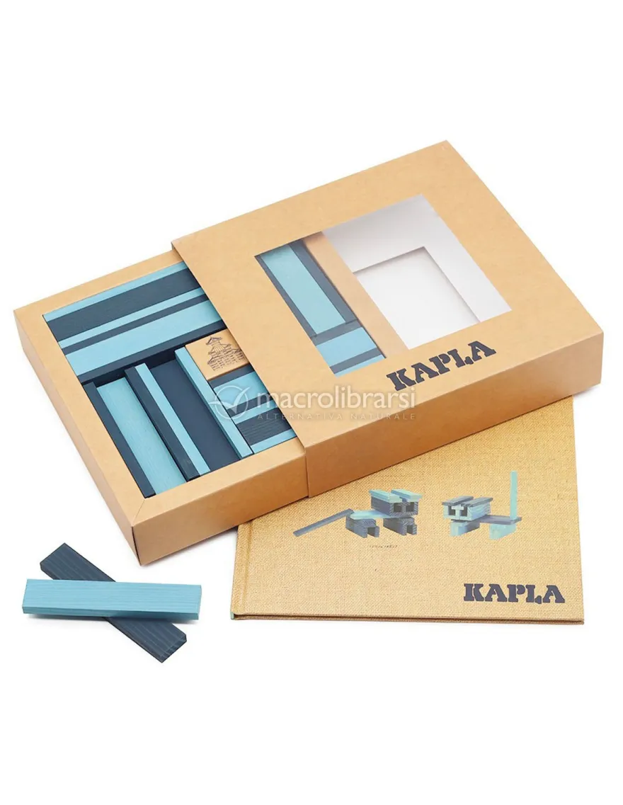 Set Kapla Libro e Colori - Azzurro/Blu