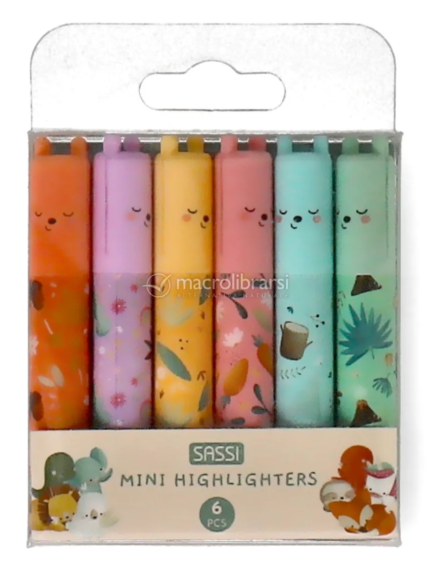 Set 6 Mini Evidenziatori