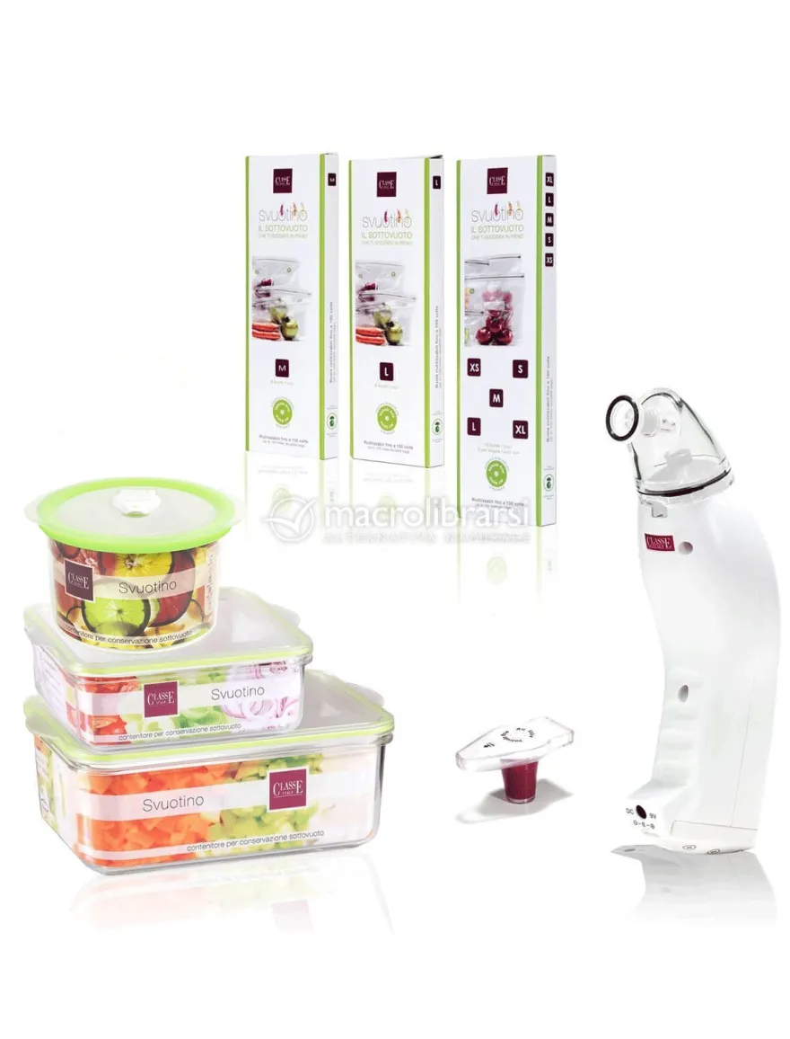 Set per il Sottovuoto Family Bianco - "Svuotino"