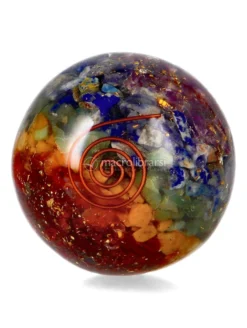 Sfera in Orgonite - 7 Chakra