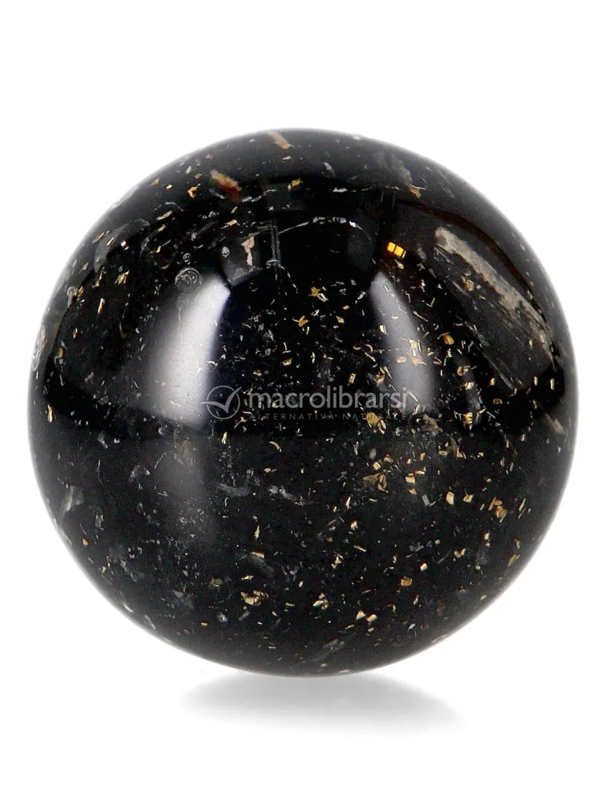 Sfera Orgonite e Tormalina - Fiore della Vita