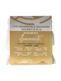 Shampoo e Balsamo Solido 2 in 1 Schiarente e Illuminante