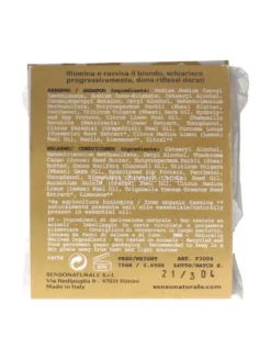 Shampoo e Balsamo Solido 2 in 1 Schiarente e Illuminante