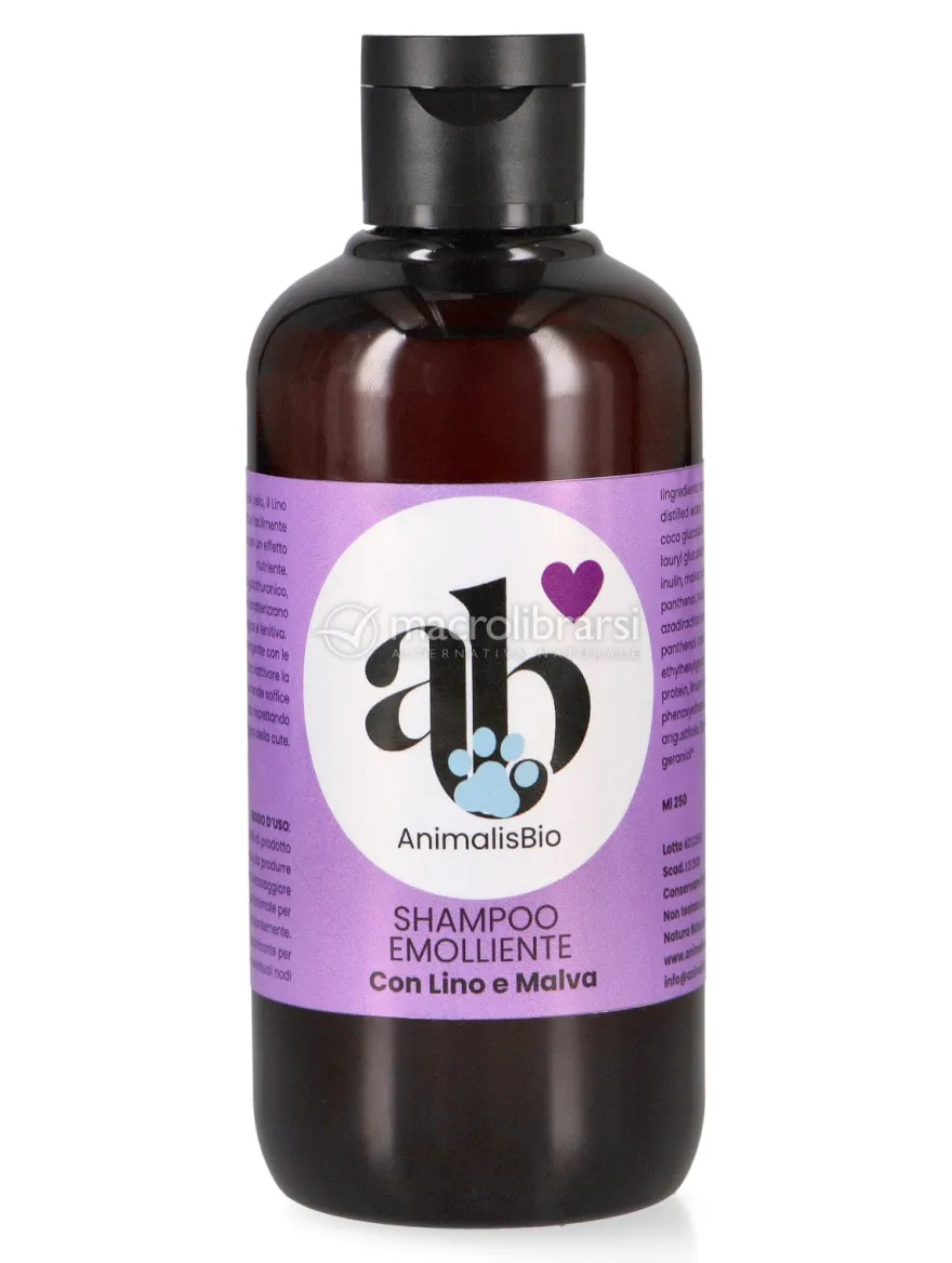 Shampoo Emolliente per Cani con Lino e Malva