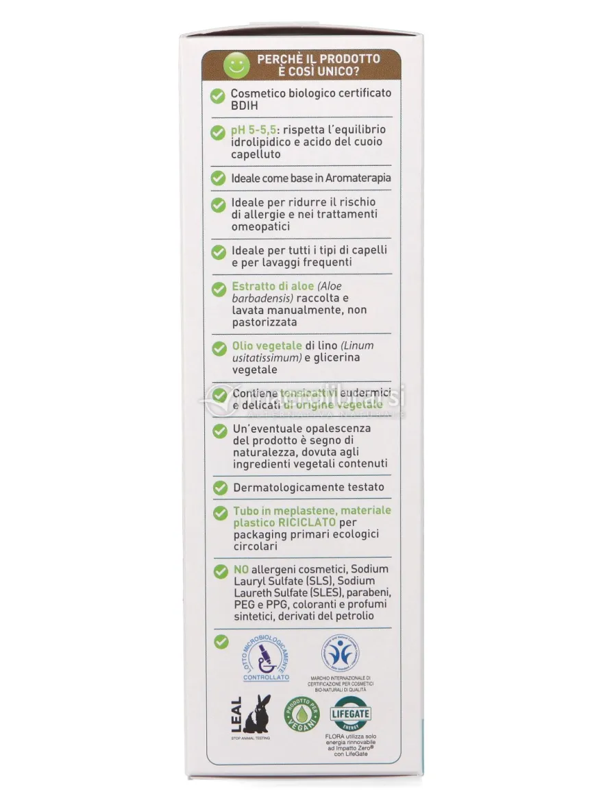 Shampoo Extra Dolce con Aloe Vera Bio 200 ml