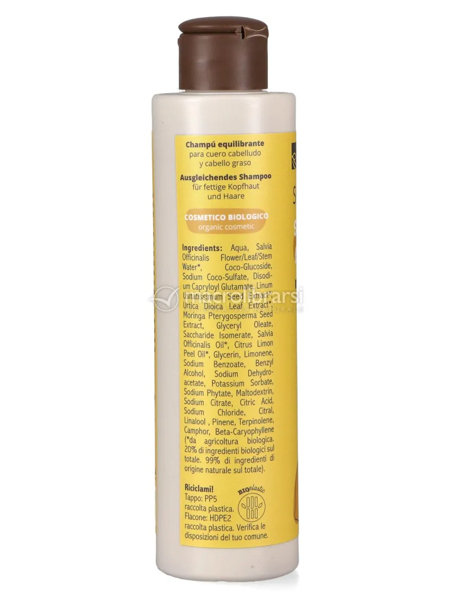 Shampoo Riequilibrante Salvia Bio e Limone