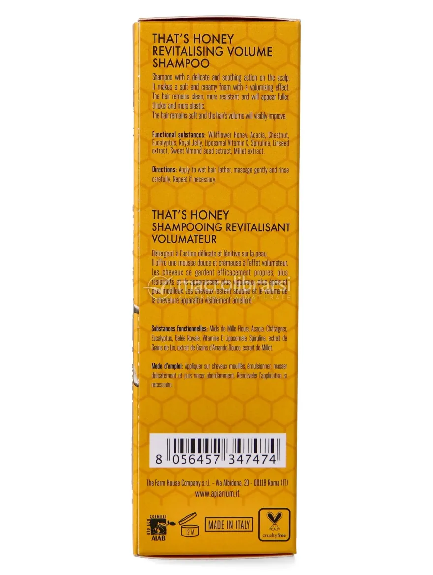 Shampoo Rivitalizzante Volumizzante - That's Honey