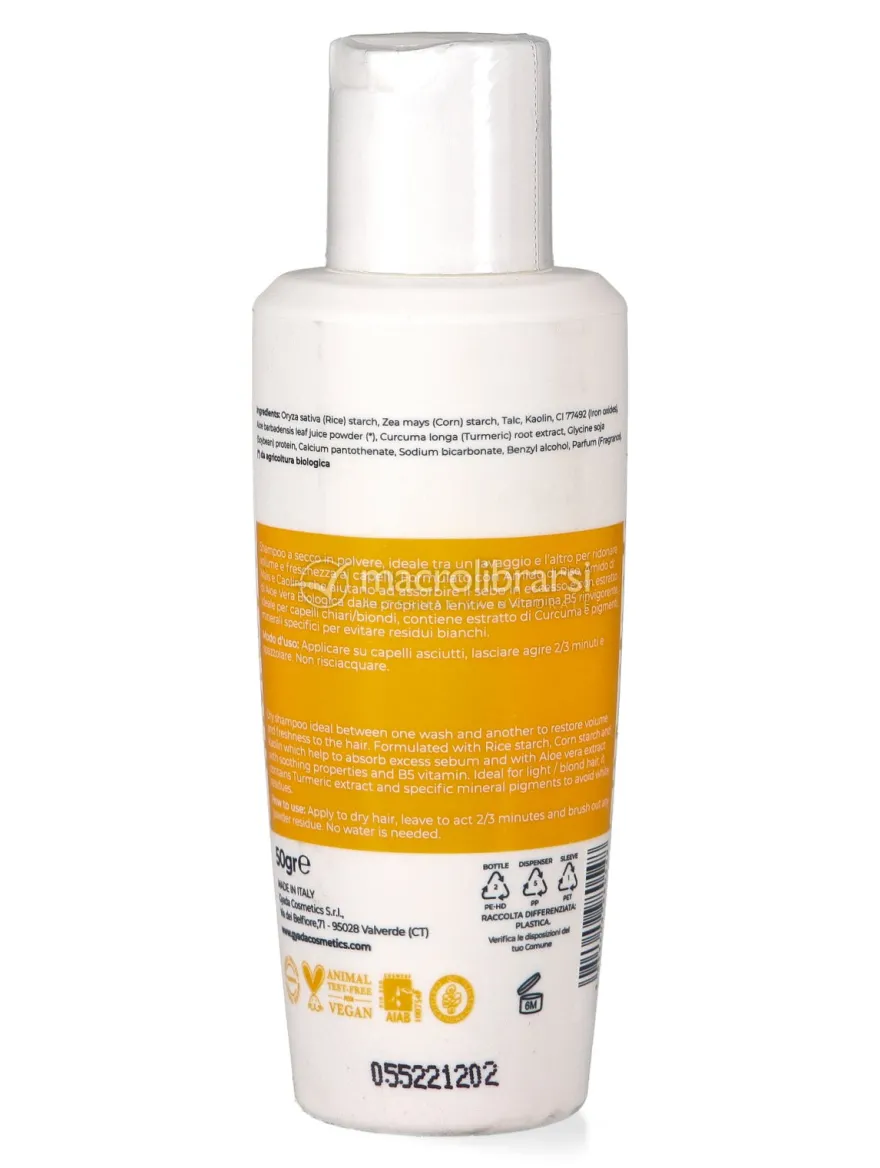 Shampoo Secco Capelli Biondi con Curcuma