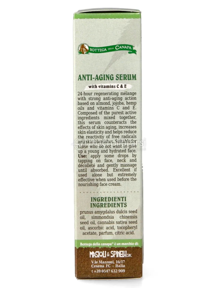 Siero Anti-Età all’Olio di Canapa