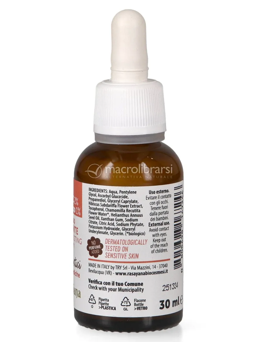 Siero Viso Illuminante Vitamina C 2% + Ibisco 1%