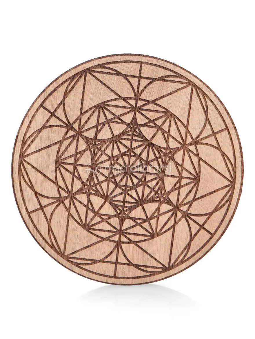 Sigillo di Venere/Amore Giordano Bruno - Disco Inciso in Legno Okumè