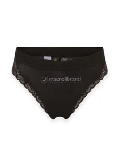 Slip Brasiliana in Pizzo - Nero - Taglia S-M