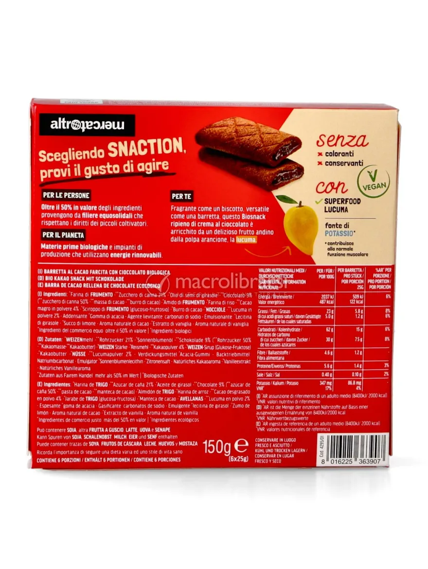 Snaction - Frolla al Cacao con Cioccolato