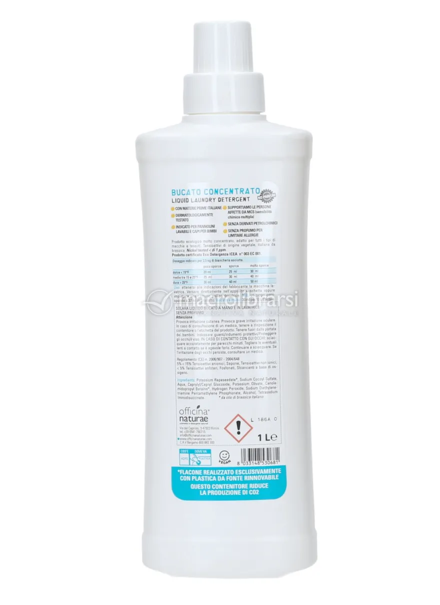 Solara Bucato Concentrato per Lana e Delicati - Senza Profumo - 1 l