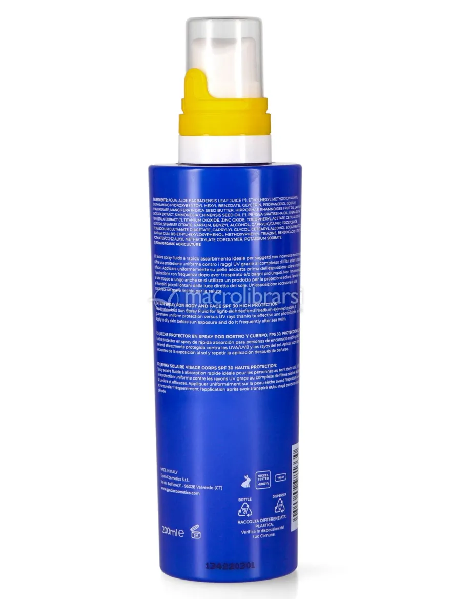 Solare Spray Viso Corpo SPF 30