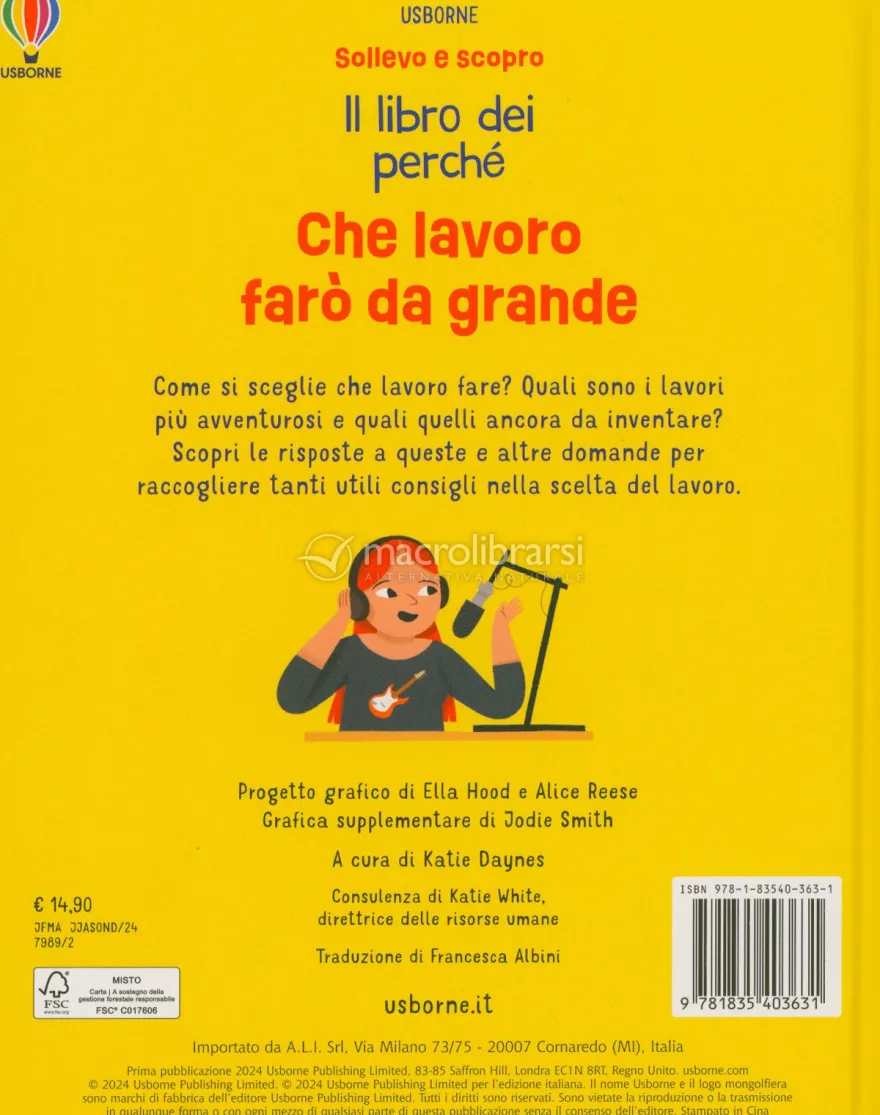 Sollevo e Scopro - Il Libro dei Perché - Che Lavoro Farò da Grande