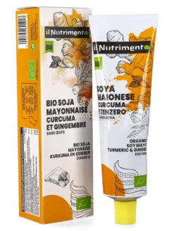 Soya Maionese Bio in Tubetto - Salsa di Soia con Curcuma e Zenzero
