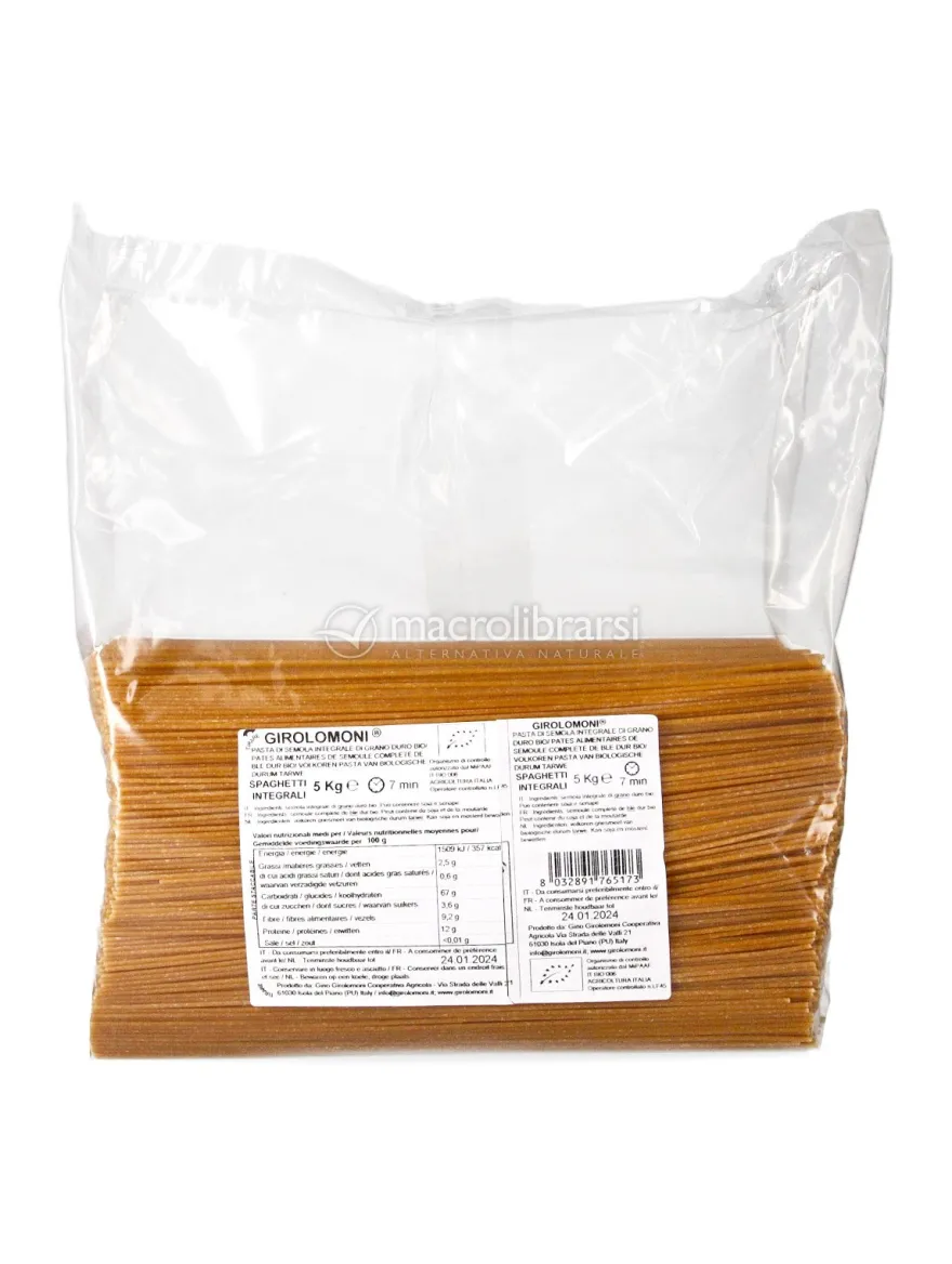 Spaghetti di Semola Integrale - 5kg