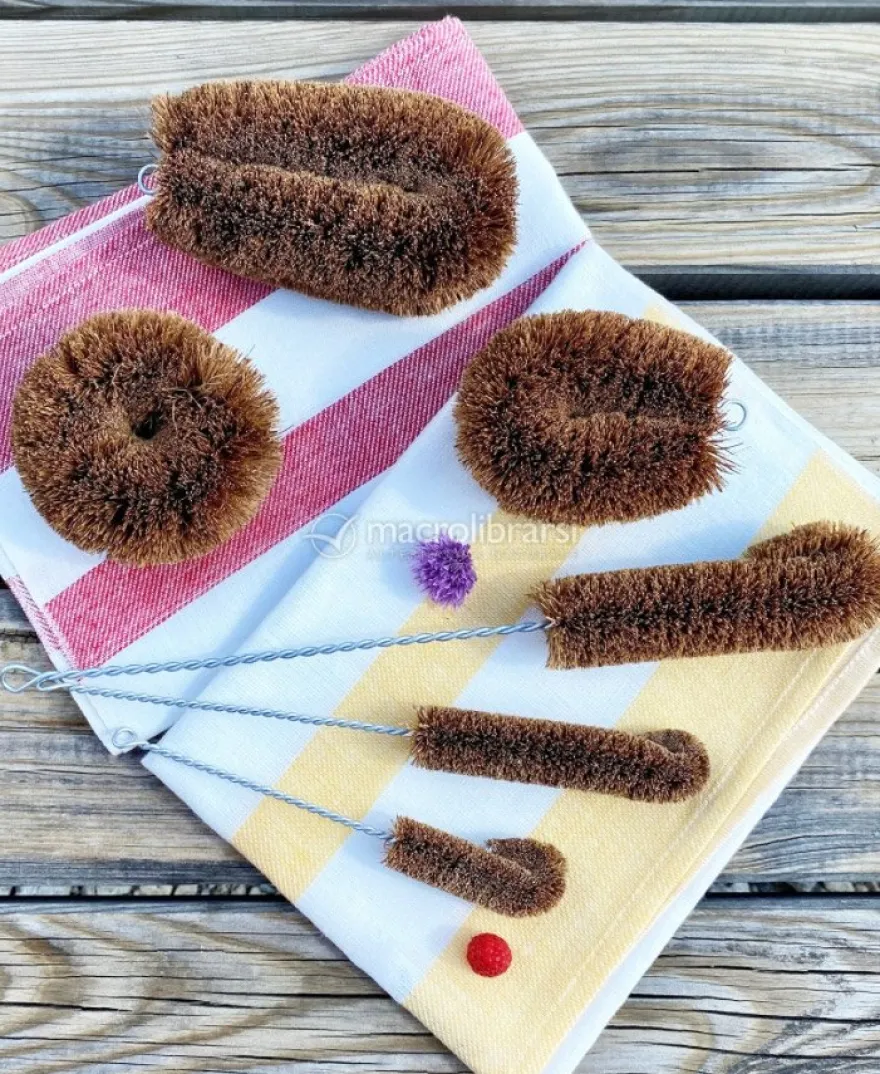 Spazzola in Fibra di Cocco per Piatti e Pentole - 9 cm