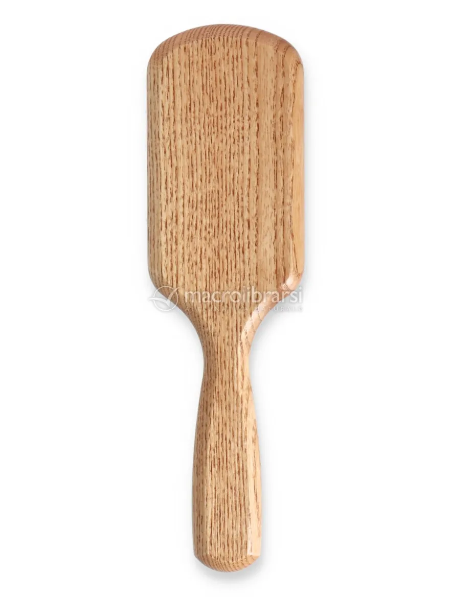 Spazzola Rettangolare Media in Legno con Denti Lunghi