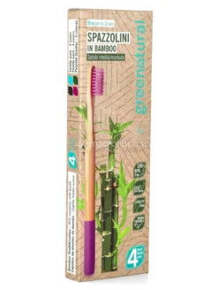 Spazzolini in Bamboo Setole Medie/Morbide (Set da 4)