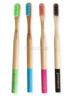 Spazzolini in Bamboo Setole Medie/Morbide (Set da 4)