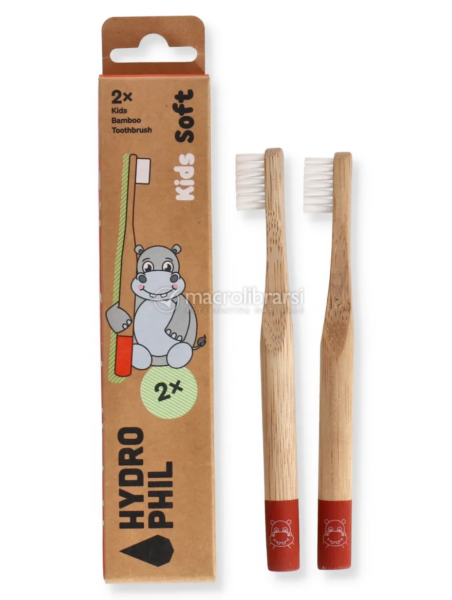 Spazzolini per Bambini in Bamboo "Ippopotamo"