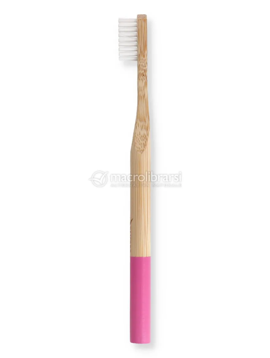 Spazzolino in Bamboo Setole Dure - Rosa