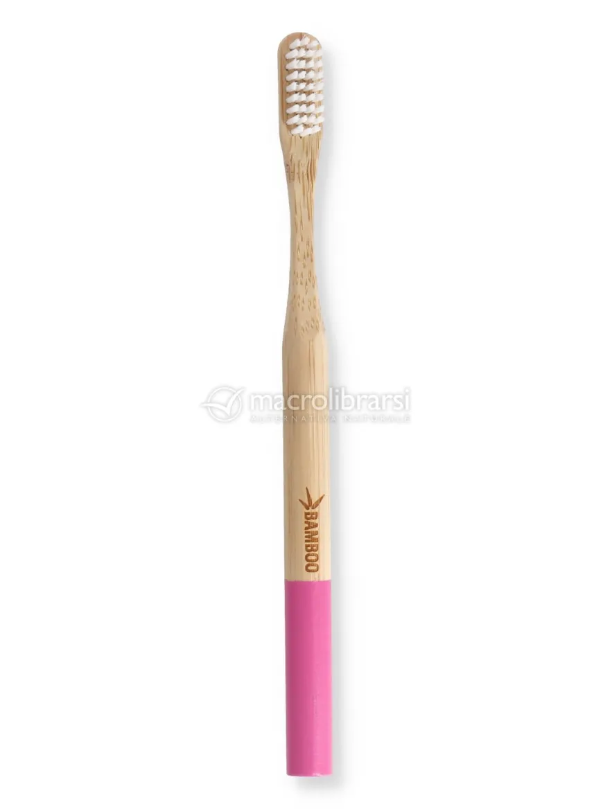 Spazzolino in Bamboo Setole Dure - Rosa