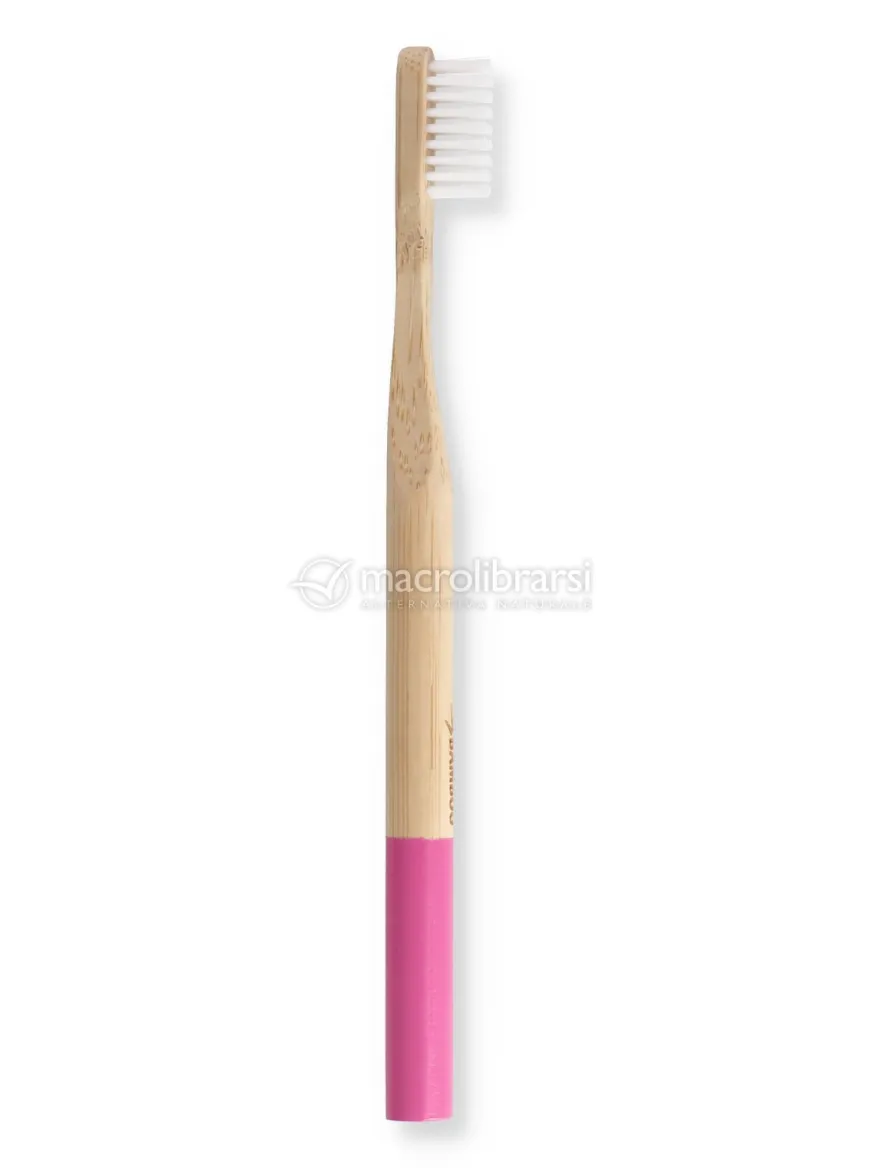 Spazzolino in Bamboo Setole Dure - Rosa