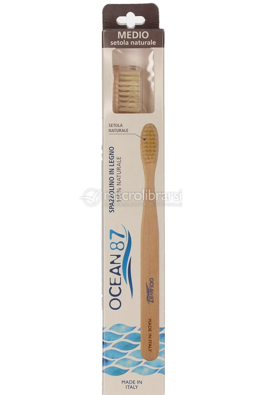 Spazzolino in Legno con Setole Medie