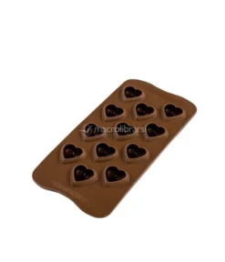 Stampo in Silicone - 12 Cioccolatini Cuore 3D