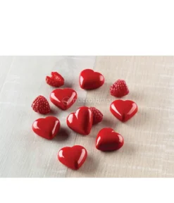 Stampo in Silicone - 12 Cioccolatini Cuore 3D