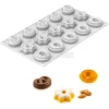 Stampo in Silicone Danish Cookies con 15 Formine per Pasticcini XS