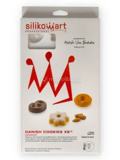 Stampo in Silicone Danish Cookies con 15 Formine per Pasticcini XS