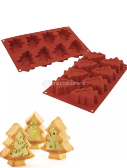 Stampo in Silicone Platinum Pino Natalizio - 8 Alberi di Natale