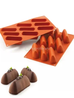 Stampo in Silicone Platinum per 9 Maxi Gianduiotti