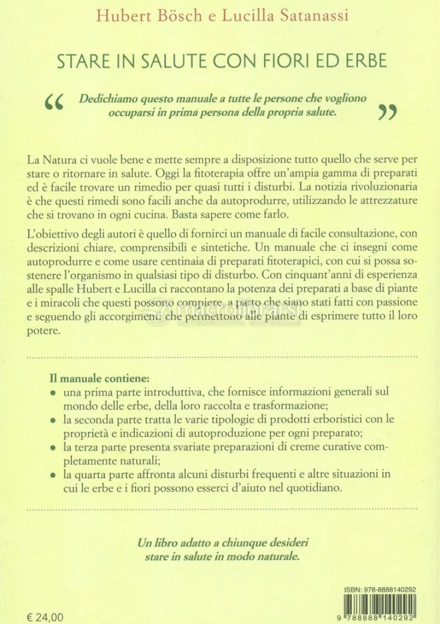 Stare in Salute con Fiori ed Erbe