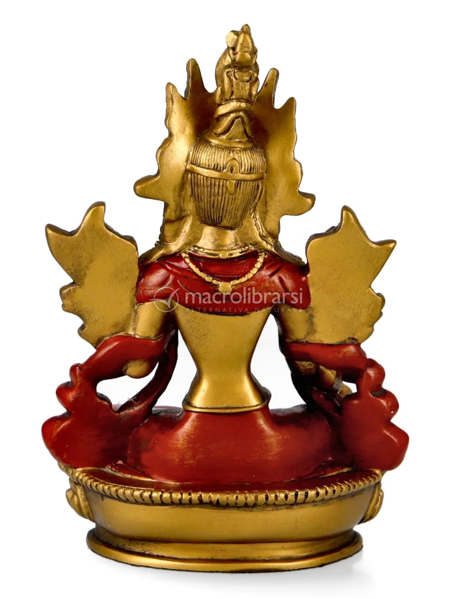 Statuetta Green Tara - Oro Rosso