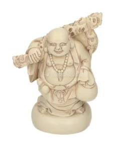 Statuetta Happy Buddha - Finish Avorio