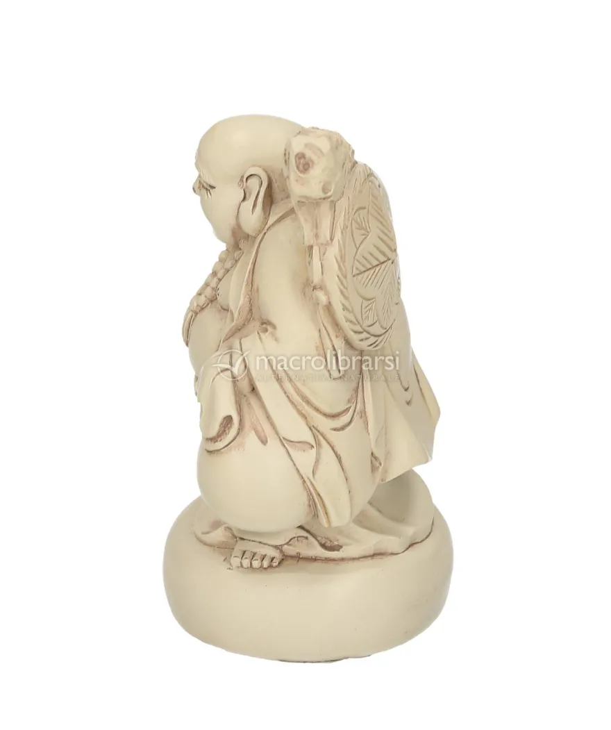 Statuetta Happy Buddha - Finish Avorio