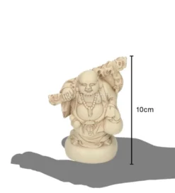 Statuetta Happy Buddha - Finish Avorio
