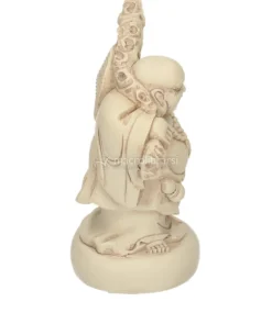 Statuetta Happy Buddha - Finish Avorio