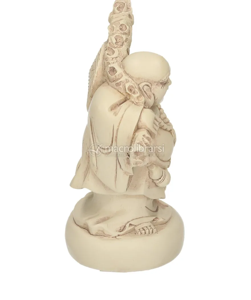 Statuetta Happy Buddha - Finish Avorio
